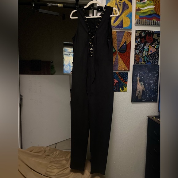 Fashion Nova Navy Blue Jumpsuitpsuit - Picture 1 of 6